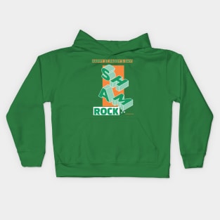 ROCK on in green irish pride on St. Patricks Day with this lucky St. Patricks Day 2021, Irish, clover, leprechaun Saint Patrick Day gift Kids Hoodie